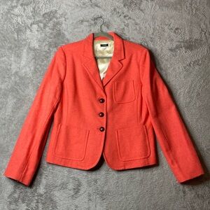 Vintage Y2K J Crew Scottish Cloth Robert Noble Wool Blazer Size 16